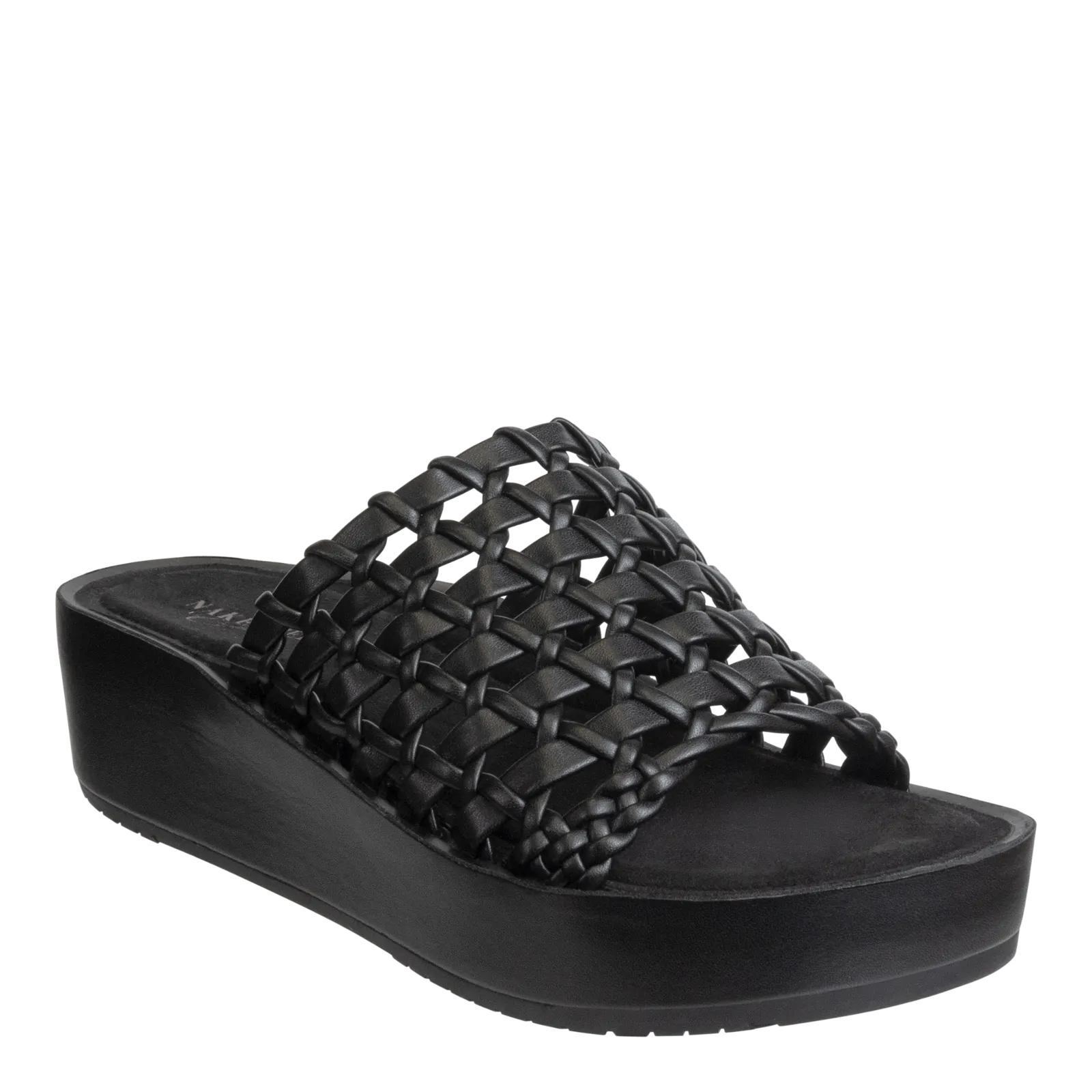 NAKED FEET - CYPRUS in BLACK Platform Sandals